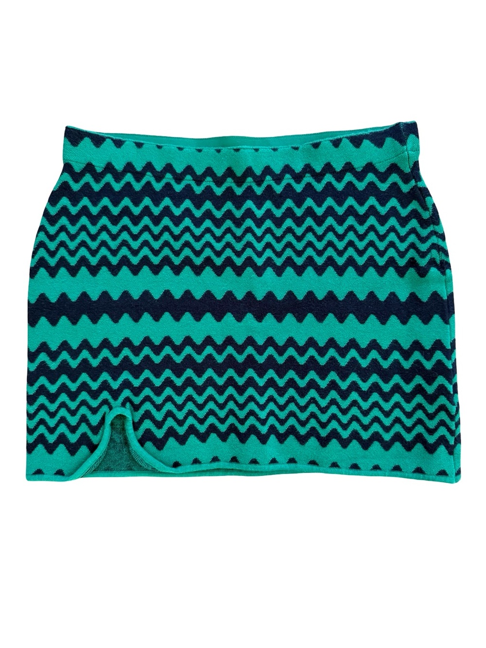 Urban Outfitters Tallulah Notched Sweater Skirt Chevron Knit Mini M